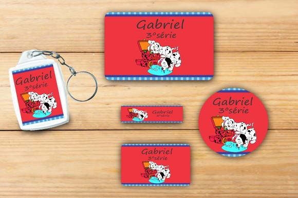 Adesivos Escolar+ Chaveiro Acrilico -101 Dalmatas-mod 3