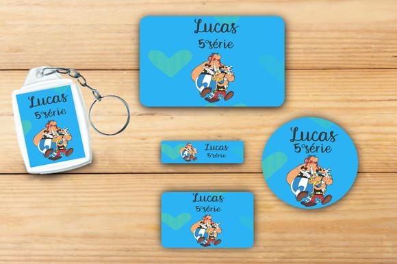 Adesivos Escolar+ Chaveiro Acrilico -asterix-mod 1