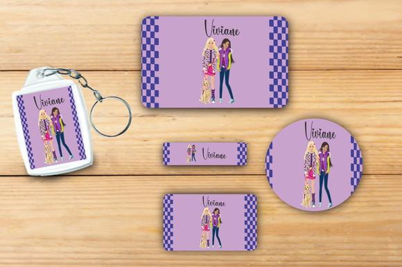 Adesivos Escolar+ Chaveiro Acrilico -barbie-mod 2