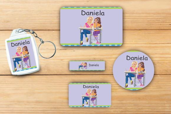 Adesivos Escolar+ Chaveiro Acrilico -barbie-mod 4