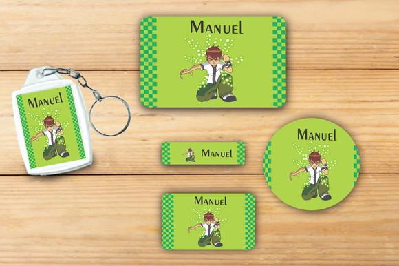Adesivos Escolar+ Chaveiro Acrilico -ben10-mod 2