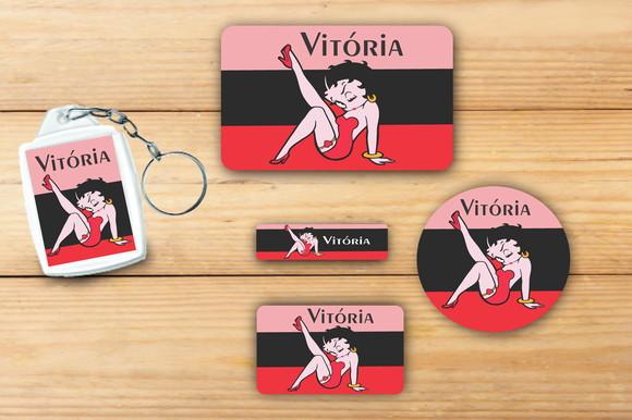 Adesivos Escolar+ Chaveiro Acrilico -betty Boop-mod 1