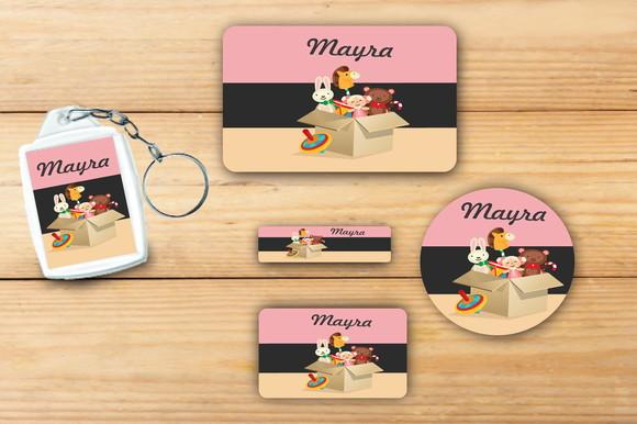 Adesivos Escolar+ Chaveiro Acrilico -boneca-mod 1