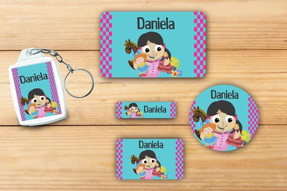 Adesivos Escolar+ Chaveiro Acrilico -boneca-mod 2