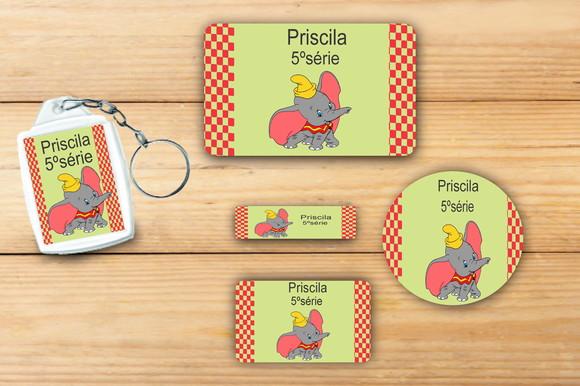 Adesivos Escolar+ Chaveiro Acrilico -dumbo-mod 2