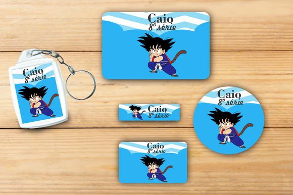 Adesivos Escolar+ Chaveiro Acrilico -goku-mod 4