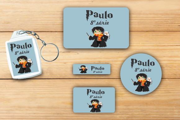 Adesivos Escolar+ Chaveiro Acrilico -harry Potter-modelo 4