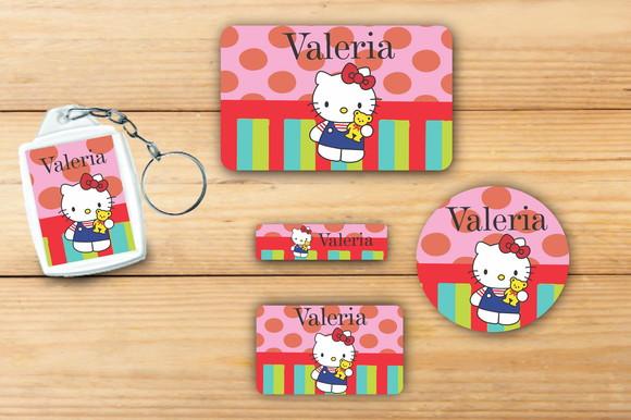 Adesivos Escolar+ Chaveiro Acrilico -hello Kitty-mod 3