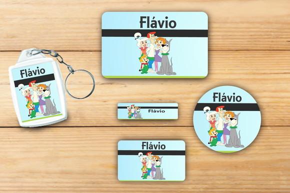 adesivos escolar+ chaveiro acrilico -Jetsons-Mod 3