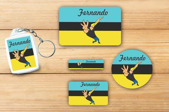Adesivos Escolar+ Chaveiro Acrilico -johnny Bravo-mod 1