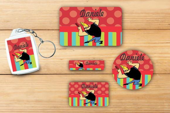 Adesivos Escolar+ Chaveiro Acrilico -johnny Bravo-mod 3
