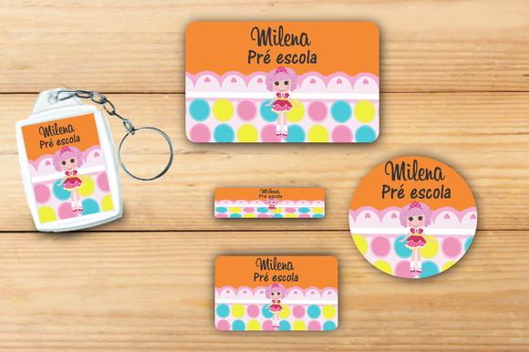 Adesivos Escolar+ Chaveiro Acrilico -lalaloopsy-mod 3