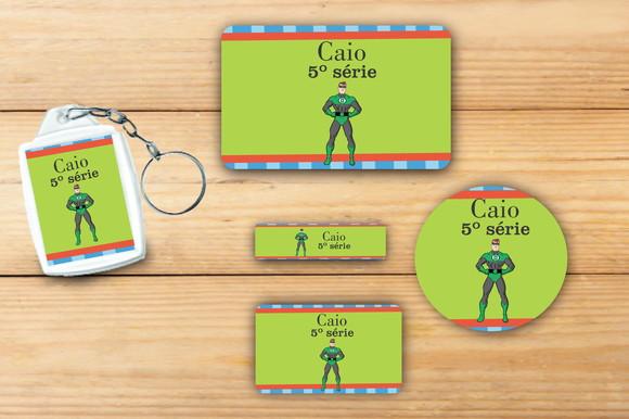 Adesivos Escolar+ Chaveiro Acrilico -lanterna Verde-mod 2