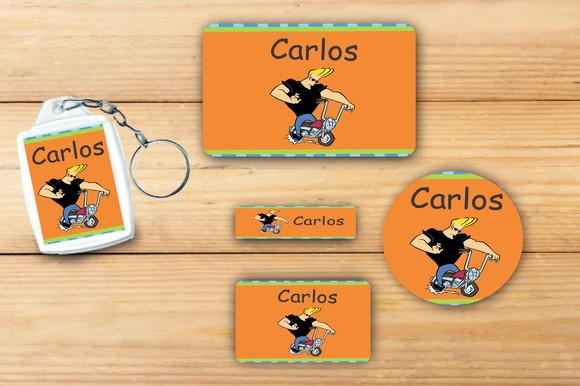 Adesivos Escolar+ Chaveiro Acrilico -johnny Bravo-mod 4