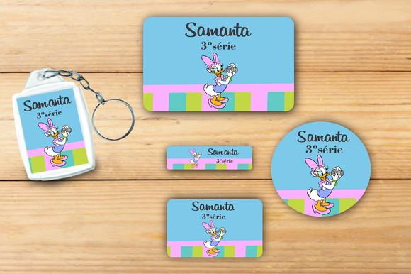Adesivos Escolar+ Chaveiro Acrilico -margarida-mod 4