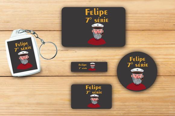 Adesivos Escolar+ Chaveiro Acrilico -marinheiro-mod 4