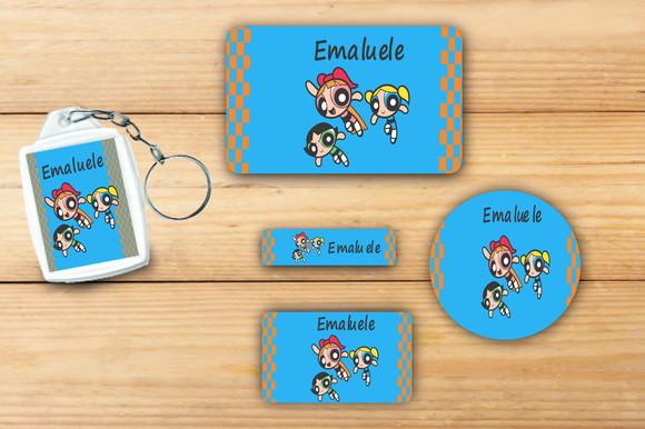 Adesivos Escolar+ Chaveiro Acrilico -menina Poderosa-mod 3