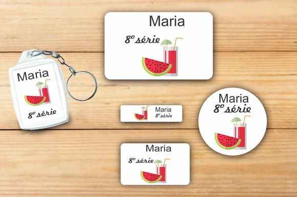 Adesivos Escolar+ Chaveiro Acrilico -melancia-modelo 4