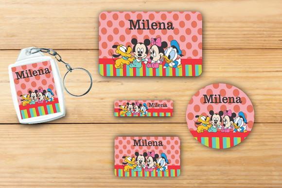 Adesivos Escolar+ Chaveiro Acrilico -mickey Baby-mod 3