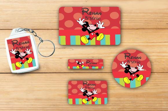 Adesivos Escolar+ Chaveiro Acrilico -mickey-mod 3