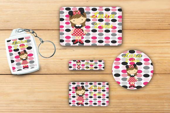 Adesivos Escolar+ Chaveiro Acrilico -minnie-mod 2