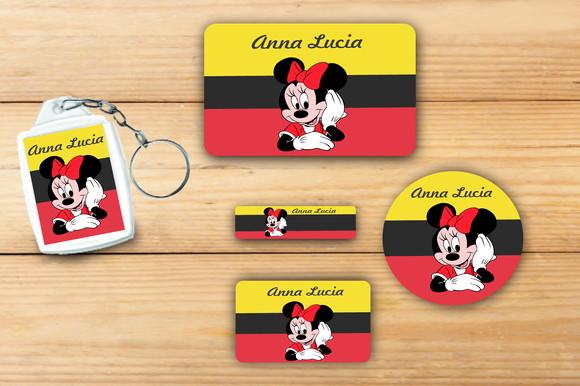 Adesivos Escolar+ Chaveiro Acrilico -minnie-mod 1