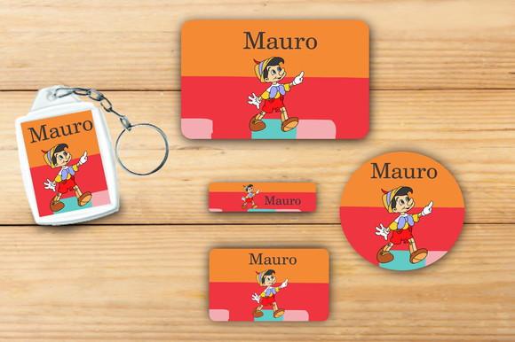 Adesivos Escolar+ Chaveiro Acrilico -pinoquio-mod 1