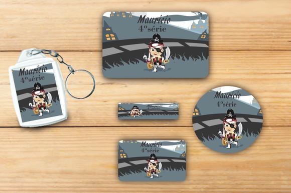 Adesivos Escolar+ Chaveiro Acrilico -pirata-modelo 2