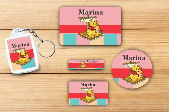 Adesivos Escolar+ Chaveiro Acrilico -pooh-mod 1