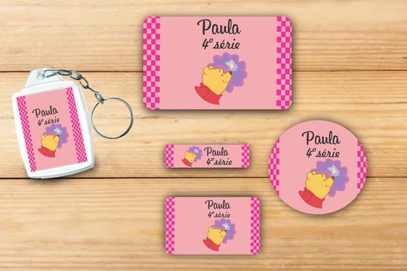 Adesivos Escolar+ Chaveiro Acrilico -pooh-mod 3