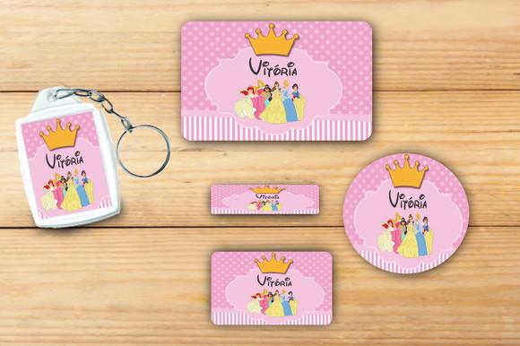 Adesivos Escolar+ Chaveiro Acrilico -princesas-mod 4