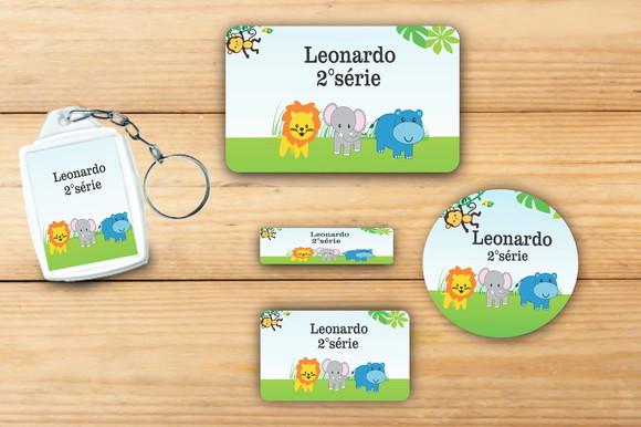 Adesivos Escolar+ Chaveiro Acrilico -safari-mod 1