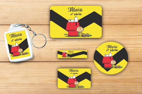 Adesivos Escolar+ Chaveiro Acrilico -snoopy-mod 1