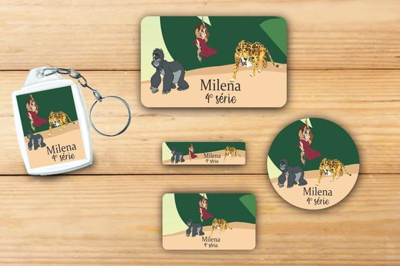 Adesivos Escolar+ Chaveiro Acrilico -tarzan-mod 4