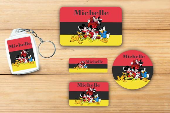 Adesivos Escolar+ Chaveiro Acrilico -turma do Mickey-mod 1