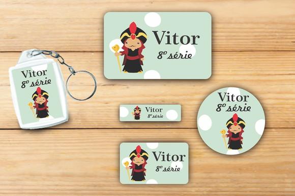 Adesivos Escolar+ Chaveiro Acrilico -vilões-modelo 4