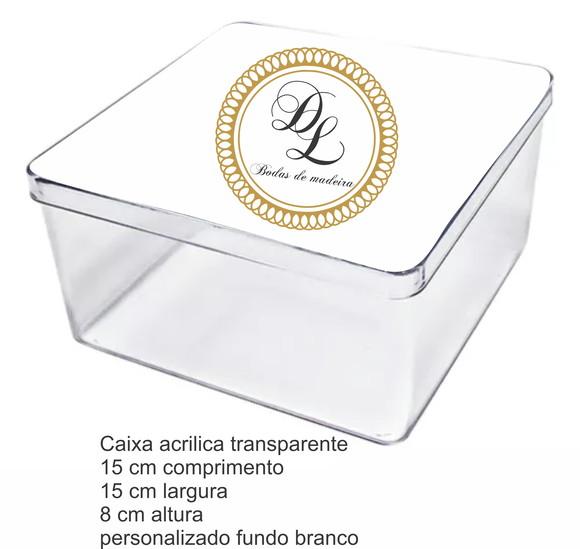 Caixa Acrilica 15x15x8-monograma 38
