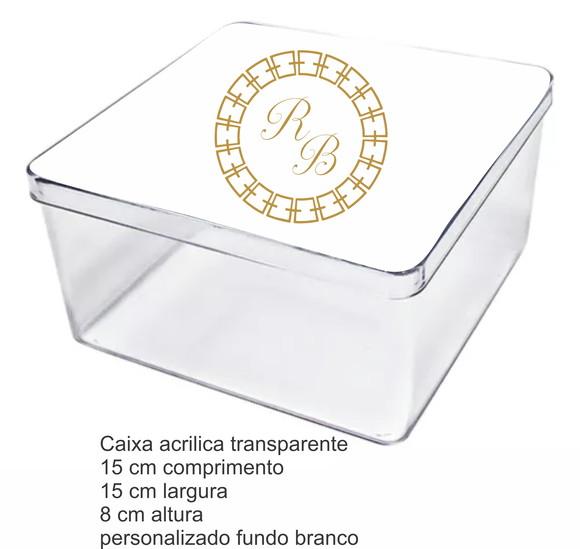 Caixa Acrilica 15x15x8-monograma 42