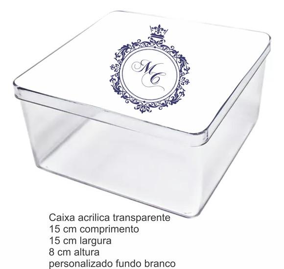 Caixa Acrilica 15x15x8-monograma 47