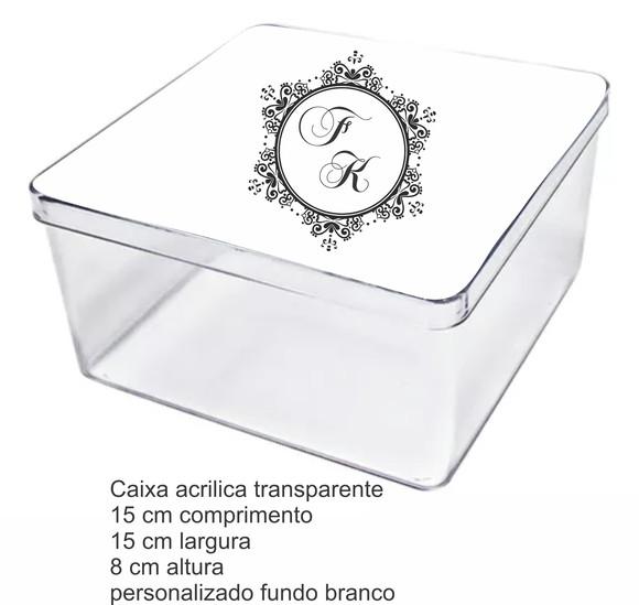 Caixa Acrilica 15x15x8-monograma 51