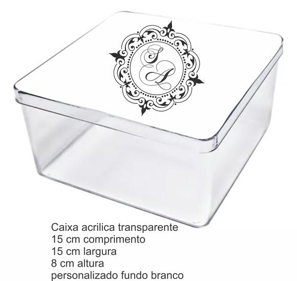 Caixa Acrilica 15x15x8-monograma 56