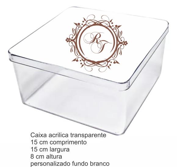 Caixa Acrilica 15x15x8-monograma 58