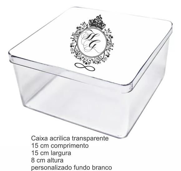 Caixa Acrilica 15x15x8-monograma 57