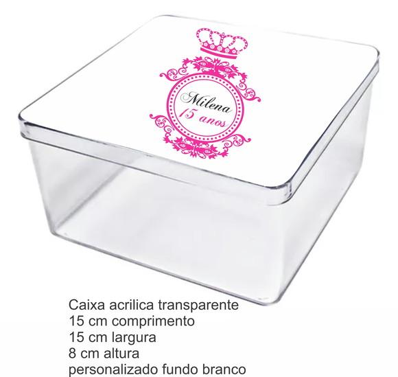 Caixa Acrilica 15x15x8-monograma 54