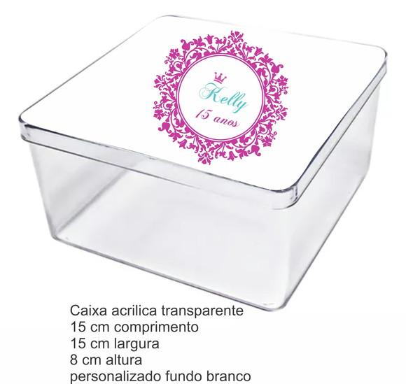 Caixa Acrilica 15x15x8-monograma 53