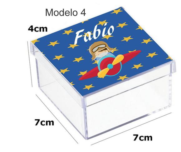 Caixa Acrilica 7x7x4- Aviador