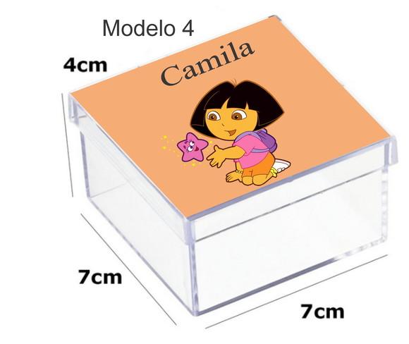 Caixa Acrilica 7x7x4- Dora