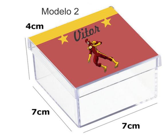 Caixa Acrilica 7x7x4- Flash