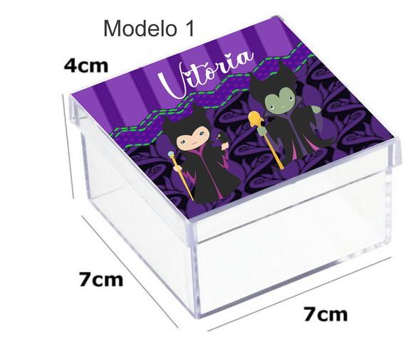 Caixa Acrilica 7x7x4- Malévola