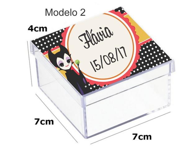 Caixa Acrilica 7x7x4- Malévola
